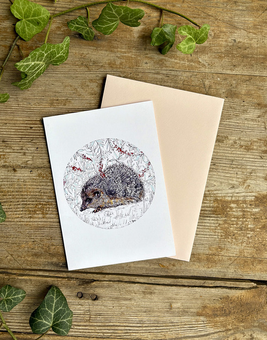 kartki okolicznościowe - wydruki Jeżyk- Kartka- Grafika- Ilustracja- Zwierzaki