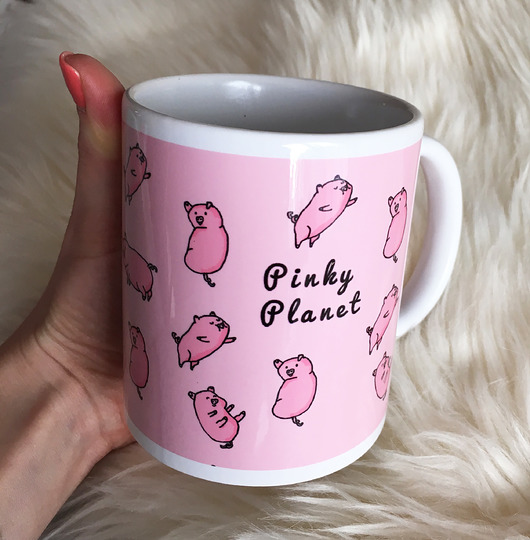 kubki Kubek w świnki/ Pink Pigs