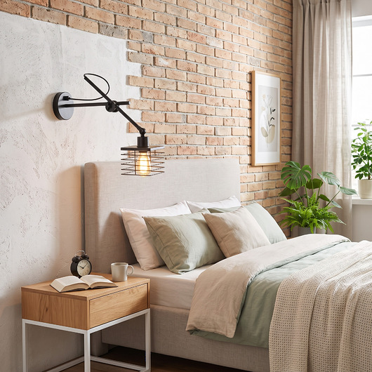kinkiety Nowoczesny kinkiet do czytania z wysięgnikiem BREMA LOFT