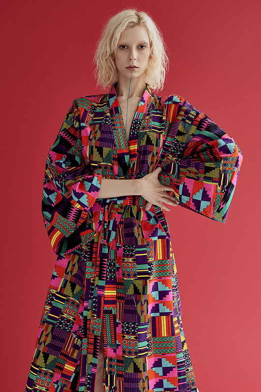 sukienki maxi damskie Kimono różowe Dreamer