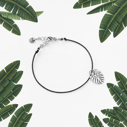 Jedwabna bransoletka monstera Vander jewelry