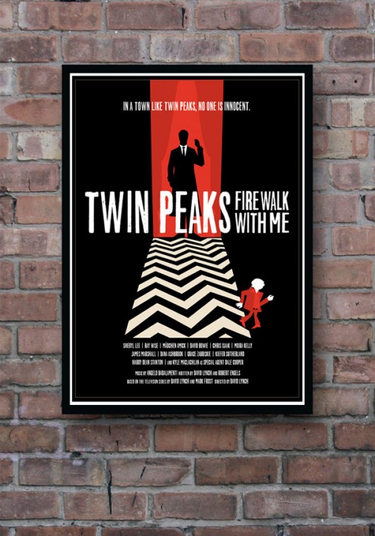 Twin Peaks - plakat 50x70 cm minimalmill