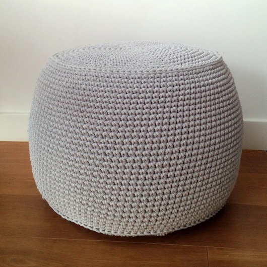 Pufa Eco - 40x40cm - JASNOSZARY MAKALA