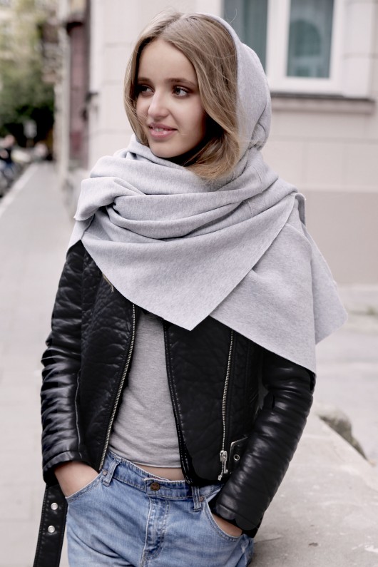 Tuba Komin Szal ORIGAMI DRESS z kieszeniami CADOaccessories