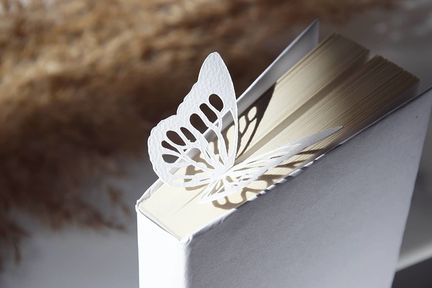 zakładki do książek Zakładka do książki "On Paper" Motyl Ażurowy