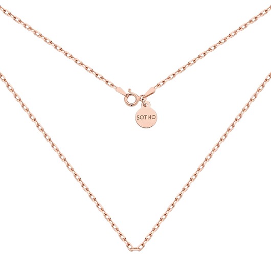 złote naszyjniki Masywny łańcuszek z różowego złota