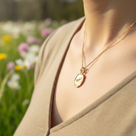 złote naszyjniki Naszyjnik Polne Kwiaty