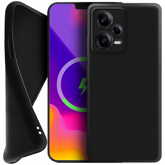 pokrowce i etui - na klucze etui do Xiaomi Redmi Note 12 Pro 5G case silikon matowe slim czarne mat