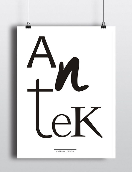 plakat z imieniem Cytryna design