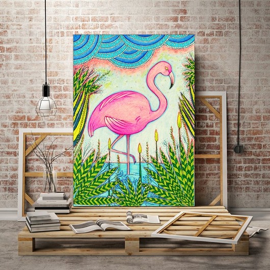 Flaming 50x70cm Malgorzata Domanska