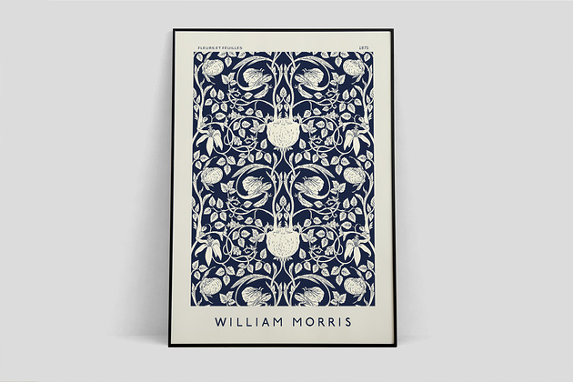 William Morris plakat wystawowy Pas De LArt