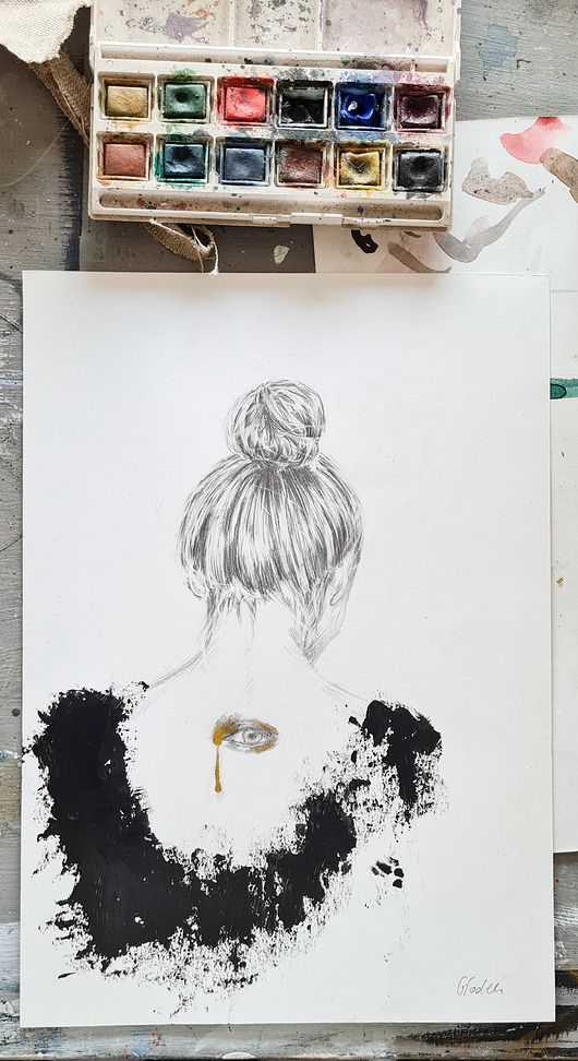 grafiki i ilustracje Ilustracja Black Girl II