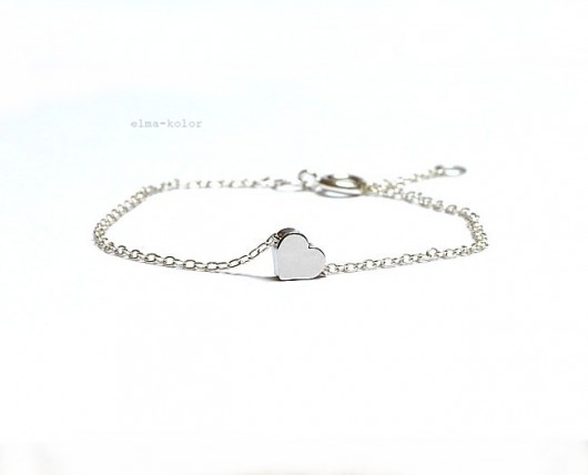 Small silver heart elma