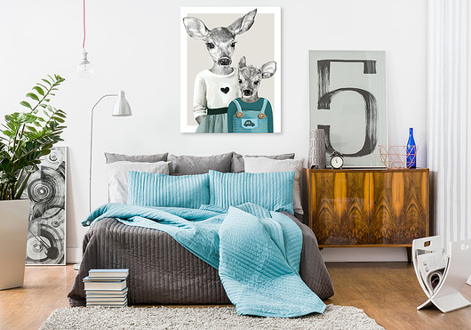OBRAZ NA PŁÓTNIE - 60x80cm - Rodzeństwo 02261 NOWdeco