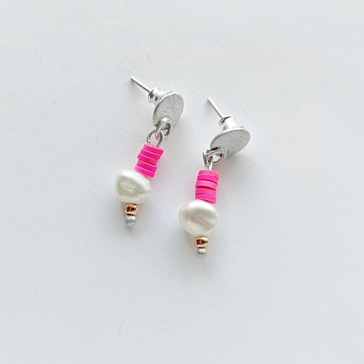 kolczyki z kamieniami Kolczyki OKRĄG