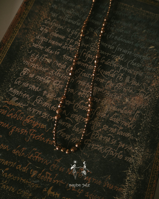 chokery Choker Brownie z brązowego hematytu