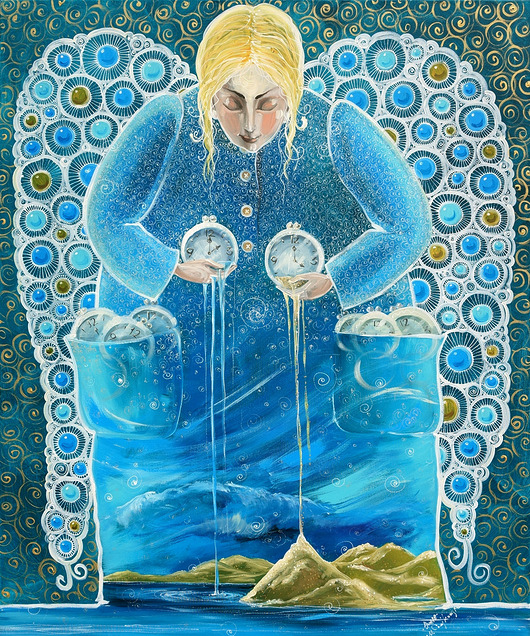 obrazy Czas to woda czas to piasek. Giclee