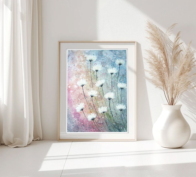 obrazy Oryginalna akwarela. Kwiaty 30x40cm