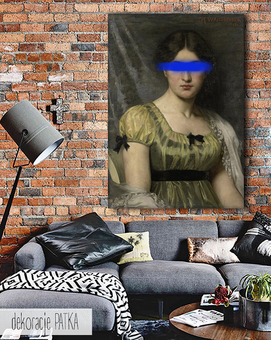 Plakat Portret Kobiety - dekoracje muzealne Dekoracje PATKA Patrycja Kita
