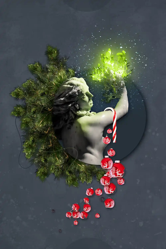 plakaty Plakat Mistletoe Night WINTER