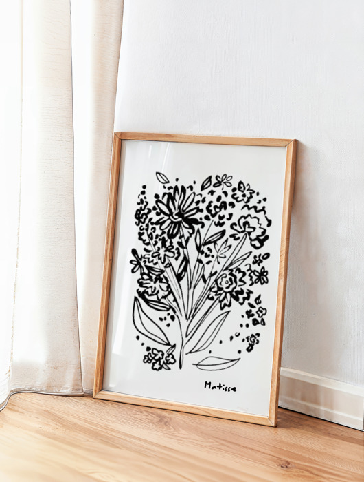 plakaty Plakat bukiet kwiatów Matisse rysunek