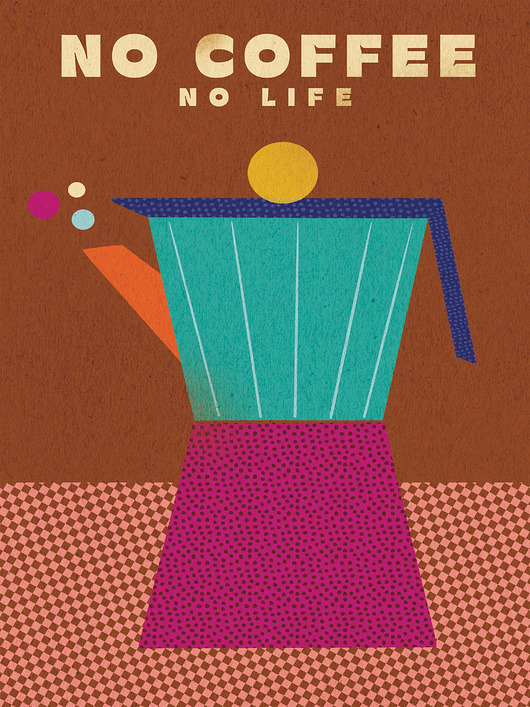 plakaty Plakat No coffee no life