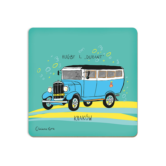 podkładki do kuchni Podkładka pod kubek Kraków Autobus Rugby L "Durant"