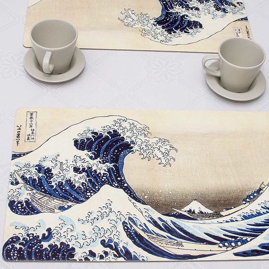 podkładki do kuchni Wielka fala, Hokusai, duża podkładka na stół