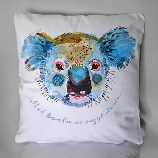 KOALA bawełniana poszewka z nadrukiem 40 x 40 Gabriela Krawczyk