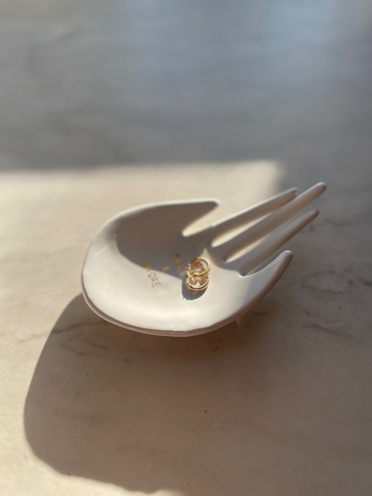 pojemniki na biżuterię Ceramiczna Łapka Handmade Talerzyk na Biżuterię Sole e Amore