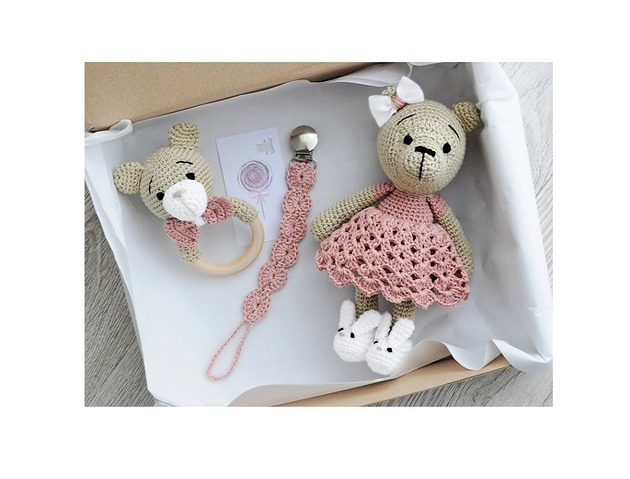 pokój dziecka - różne Zestaw prezentowy  - śpiochowy w sukience