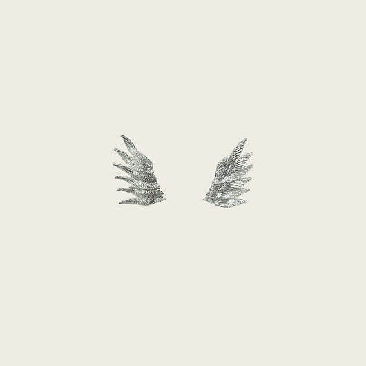 Kolczyki piórka srebrne - Angel KOS jewellery
