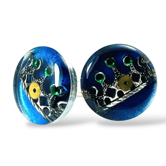 spinki do mankietów Spinki do mankietów - KRÓL ŻYCIA (BLUE)