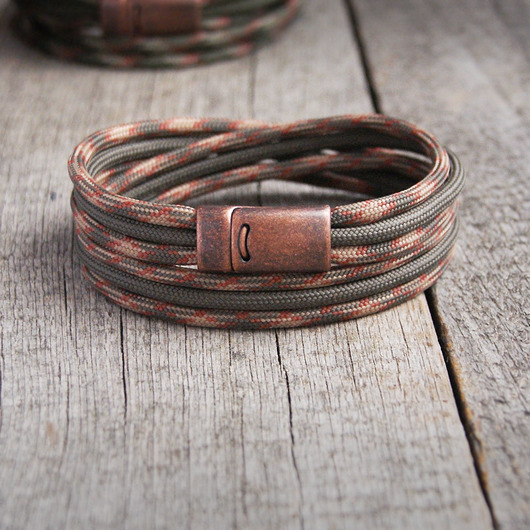męska bransoletka :: hello sailor :: COPPERbrown kaktusia