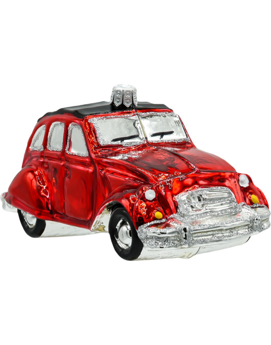 ozdoby choinkowe Bombka choinkowa: Samochód Citroen 2CV: czerwony