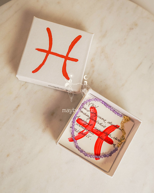 bransoletki z kamieni naturalnych Bransoletka zodiakalna Ryby