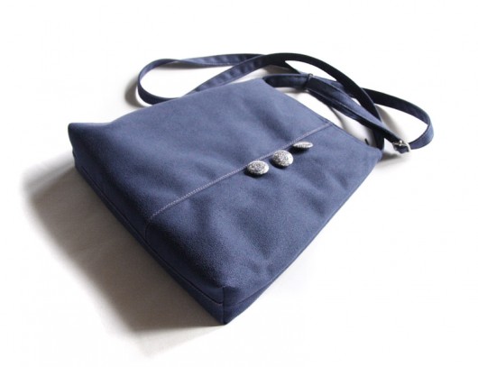 torebka mini - kwiatowo w granacie - elfagado