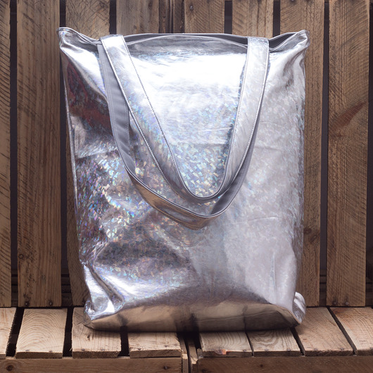 SPACEBAG srebrna torba/worek hologram SPACEBAG