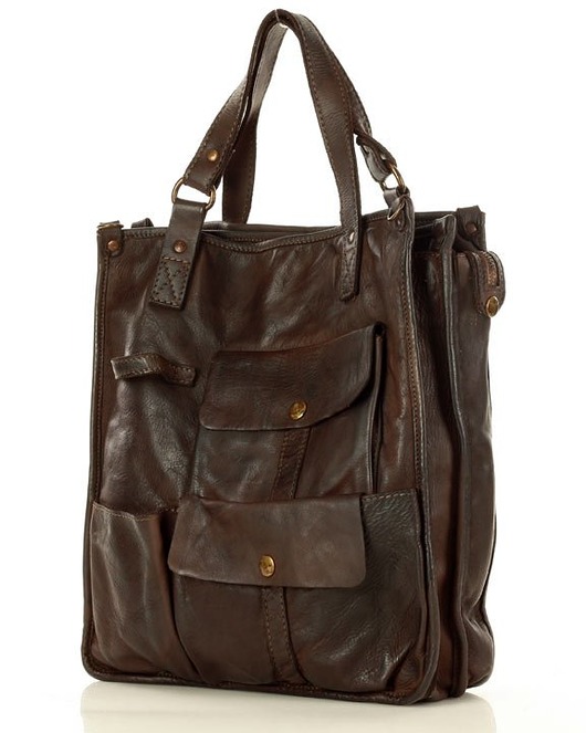 Torebka skóra naturalna shopper safari handmade Marco Mazzini