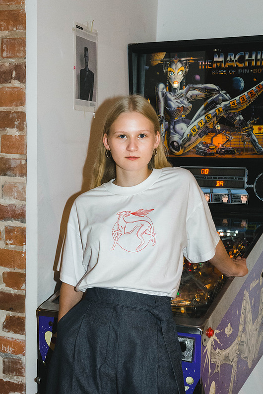 t-shirt damskie T-shirt Galgo - haft ręczny