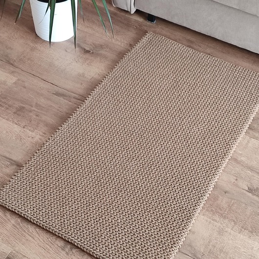 dywany Dywan prostokątny szydełkowy ze sznurka 60cmx110cm