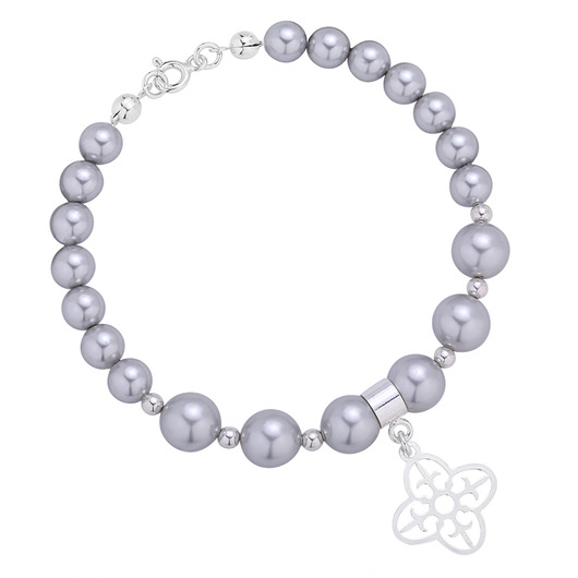 Perły kryształ swarovski z rozetą Laoni