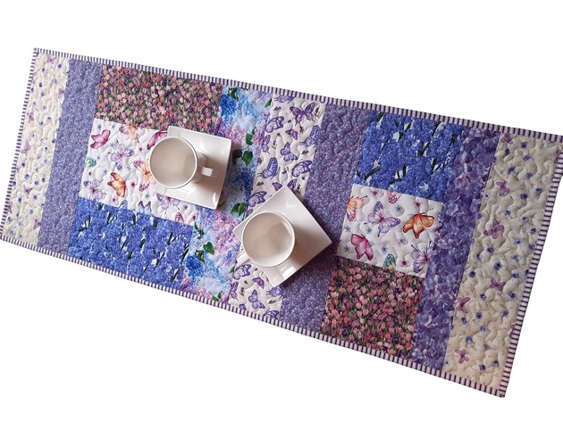 obrusy i serwetki Patchworkowa wiosna -bieżnik, mata