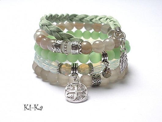 Grey and light green  /10-2014/ - set KiKa pracownia