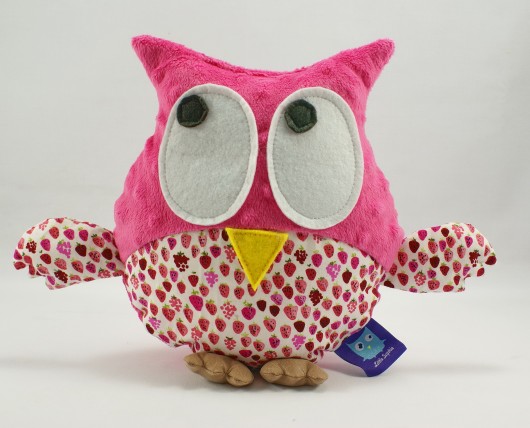 Sowa sówka GUSTAW przytulanka POZIOMKI różowa Little Sophie