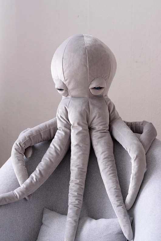 misie i maskotki Duża aksamitna ośmiornica