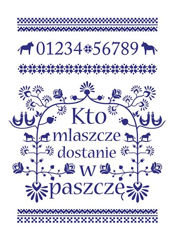 Plakat a&#039;la makatka &quot;Kto mlaszcze .. OLANDRE