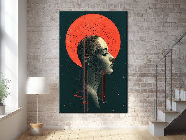 plakaty Pył księżycowy - Plakat - Druk - Kolaż, Abstrakcja, Surrealizm, Loft #23