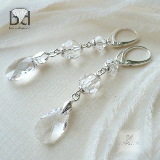 Ślubne kryształ Swarovski Black Diamond