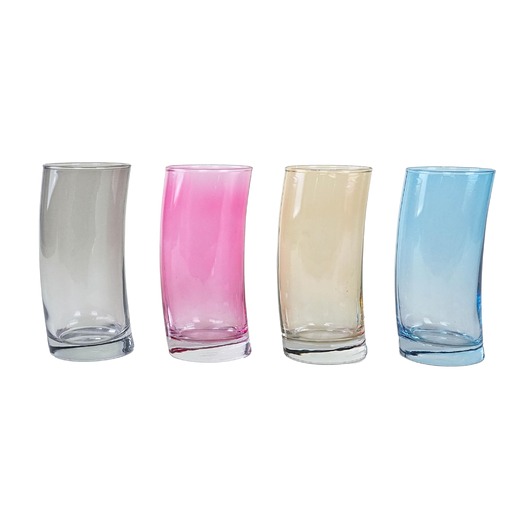 szklanki i kieliszki Komplet szklanek, włoski design, lata 80, produkcja: Włochy